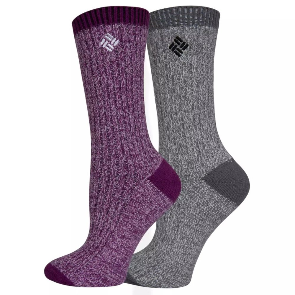Columbia Women's Super Soft Crew Socks 2-pack